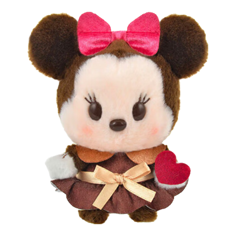 迪士尼（Disney）商店豆豆眼系列情人節米妮毛絨公仔玩偶 毛絨玩具生日禮物