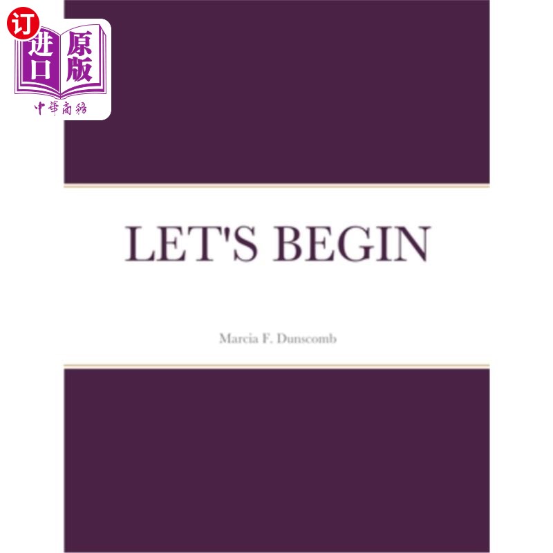 海外直订lets begin 开始吧
