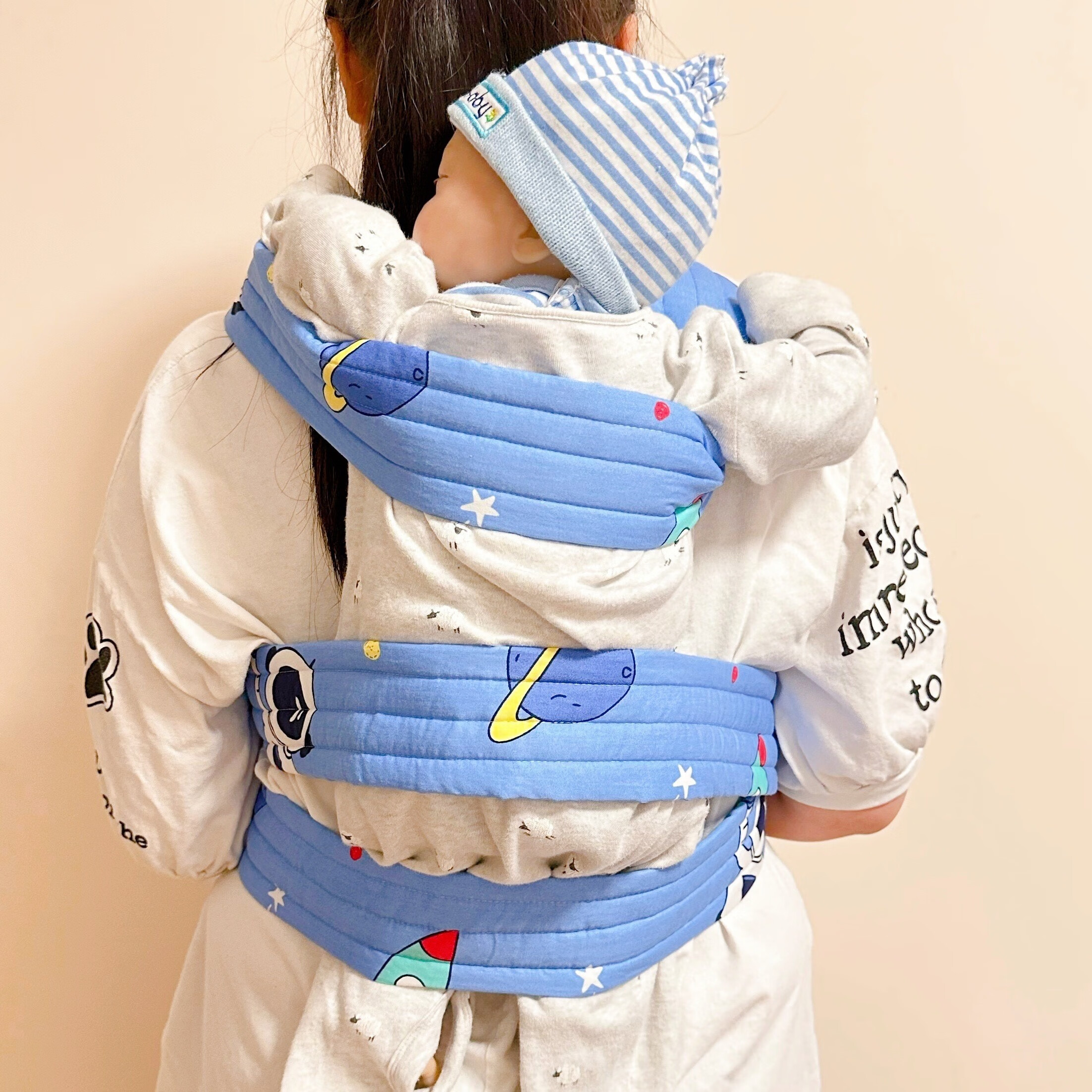 杉贝四川宝宝外出绑带简易后背老式背巾传统背小孩的背带婴儿童背绳子