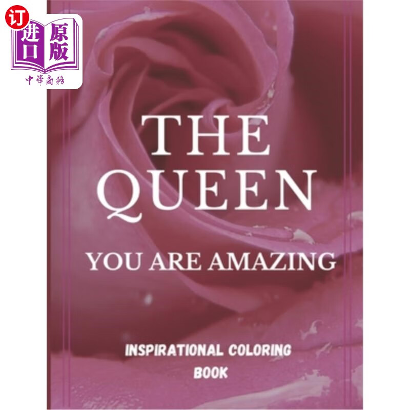海外直订the queen, inspirational coloring book: inspirational