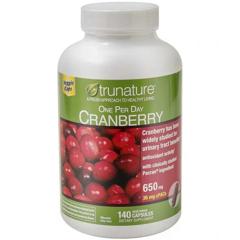 美国天然蔓越莓胶囊cranberry 140粒 140粒