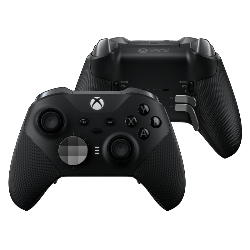 微软（Microsoft）微软 Xbox Elite 无线控制器2代 | 二代精英手柄 无线手柄 蓝牙手柄 自定义设置/按键 XBOX精英手柄二代【黑色】