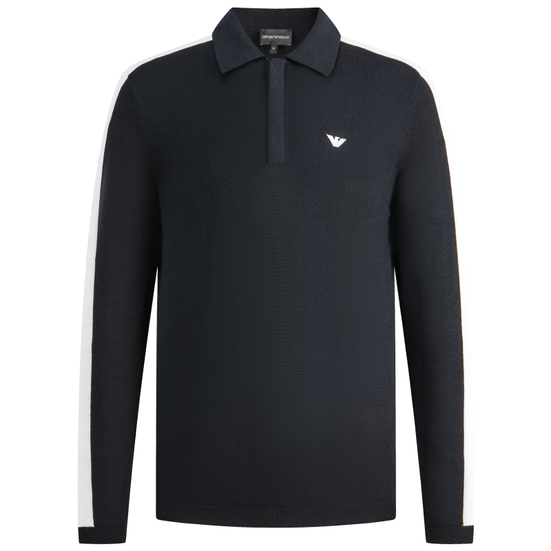 阿瑪尼EMPORIO ARMANI【禮物】EA男士POLO領(lǐng)針織衫