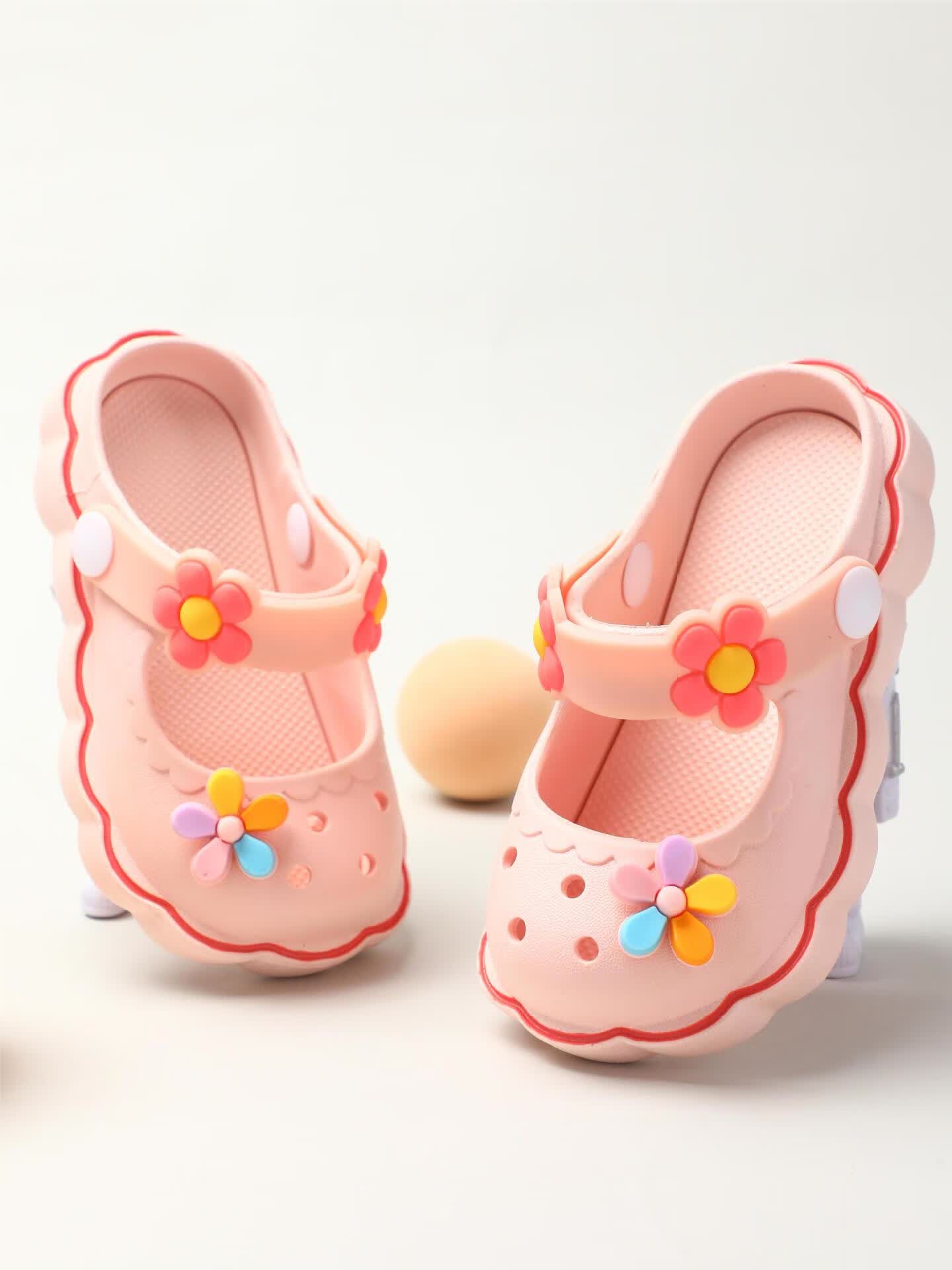 夏季新款洞洞鞋凉鞋小公主女童可爱中小童宝宝防撞两穿包头凉拖鞋