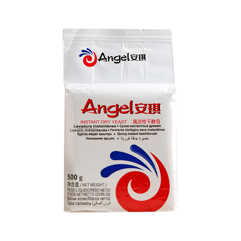 安琪（Angel）高活性酵母粉500g白色裝低糖型即發(fā)干酵母做包子蒸饅頭發(fā)酵粉 500g*1袋
