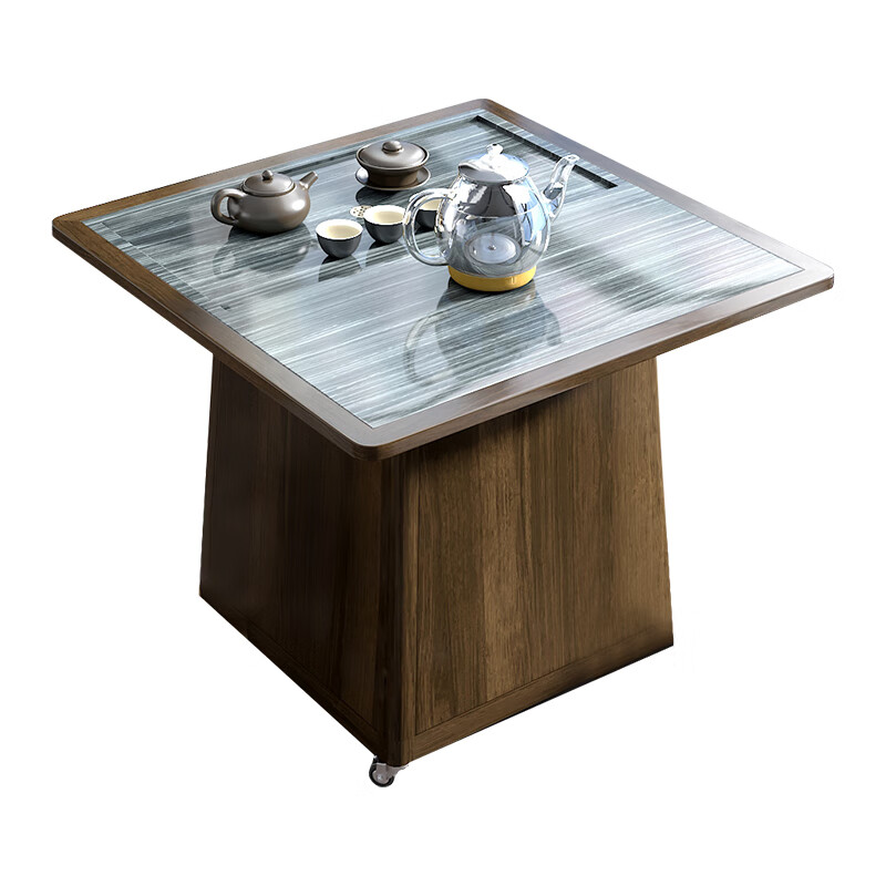 茶桌家用小茶台小型方形实木功夫移动茶台简约现代阳台茶桌椅组合