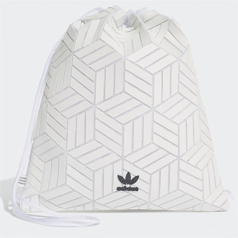 adidas阿迪达斯三叶草3d菱形抽绳双肩背包中性运动休闲双肩包dv0200