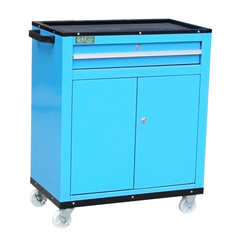 老A (LAOA)一抽屜雙開門多功能維修工具車零件柜維修工具柜 推車車間 藍(lán)色LA111825