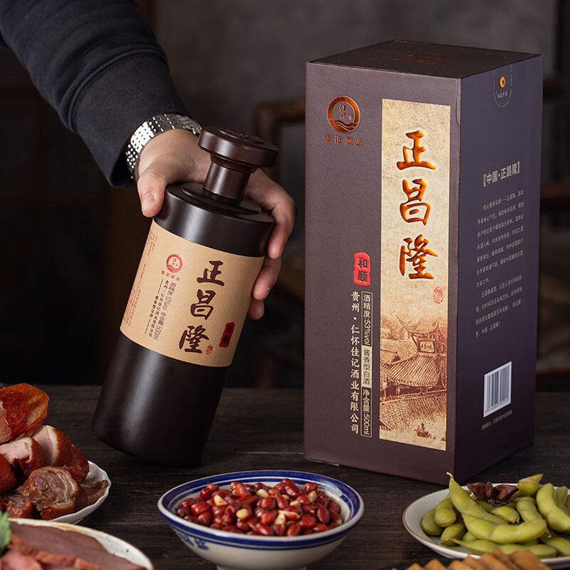 佳记贵州佳记酱酒 正昌隆和顺 口粮酱香型白酒53度自饮送礼宴请 53度 500mL 1瓶 【口粮酱酒】