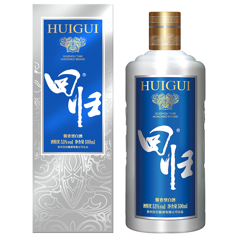 回归赖酒回归酱酒酱香型白酒坤沙大曲酱酒精选高梁53度500ml 53度 500