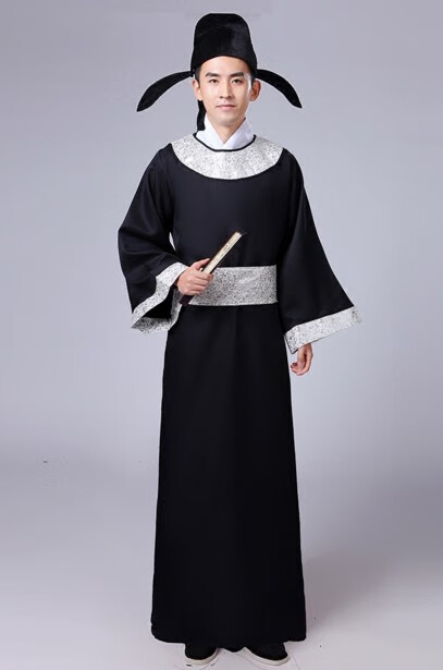 裴宏唐制圆领袍汉服男唐朝中国风古装唐代宋代诗人服装书生演出服