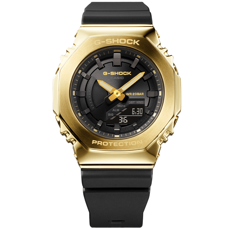 卡西欧casio手表gshock黄金时代新黑金系列防震防水女表gms2100gb1a
