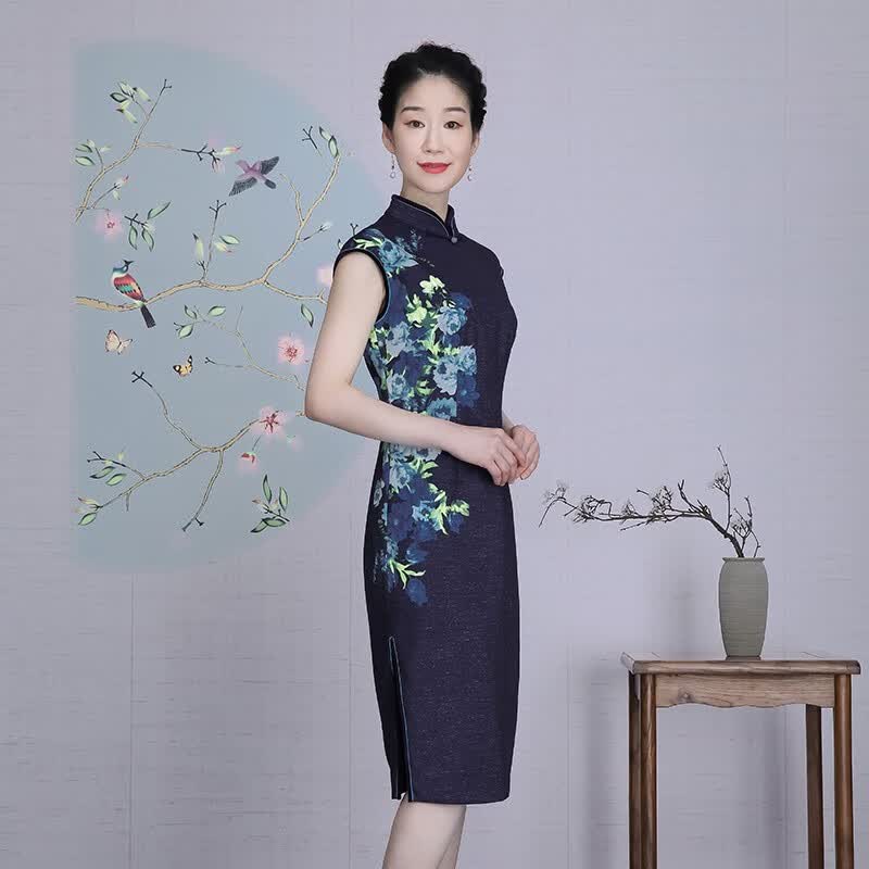木真了旗袍改良中国风经典印花春旗袍女211 10色 XL怎么样,好用不?