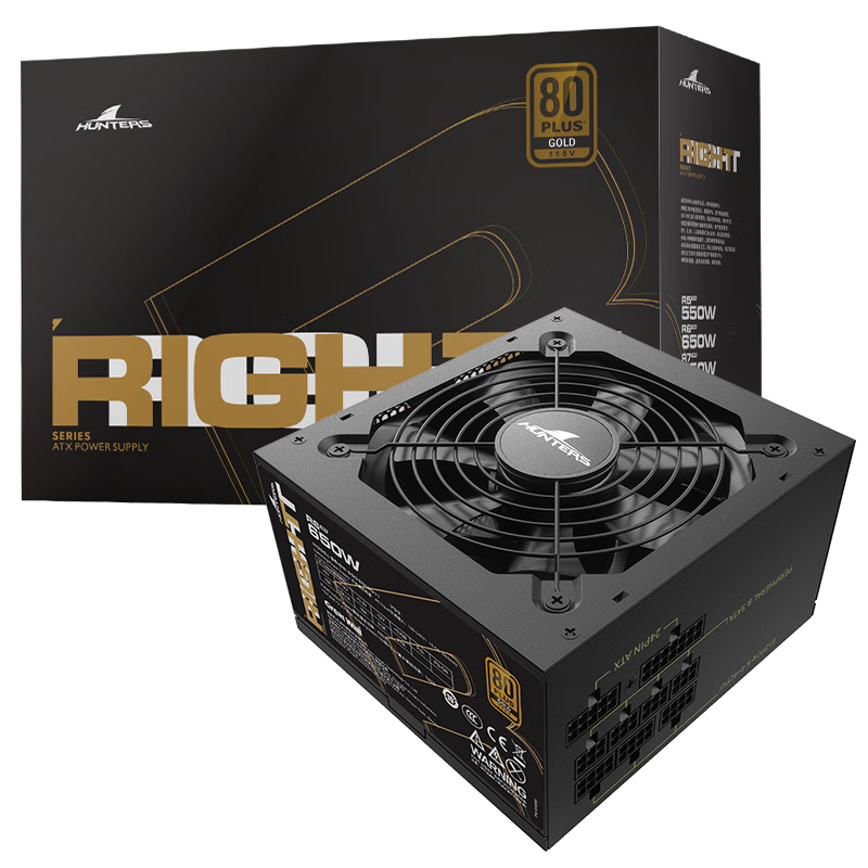 长城额定650W R6金牌全模组电脑电源（漏电监测/全电压/单路12V/70cm长线材） 额定650w R6全模组