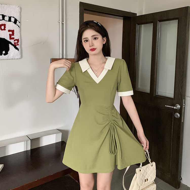 沁芍胸大的胖女人适合穿的裙子300斤大马码夏季新款大码女装胖mm遮肉