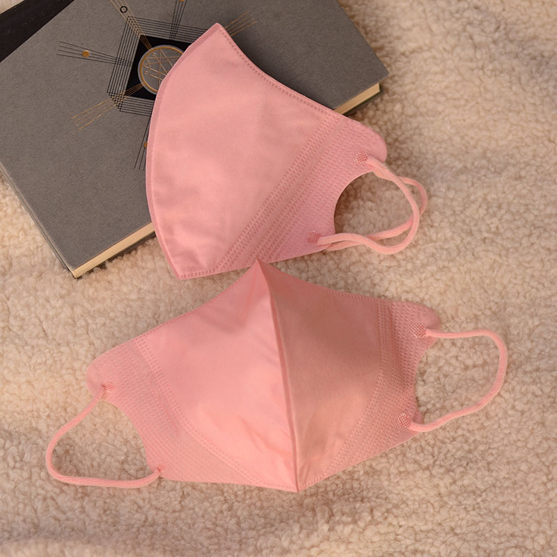 abay立体3d粉色小颜口罩网红可爱小脸三层防护防蹭妆不粘口红透气 3d