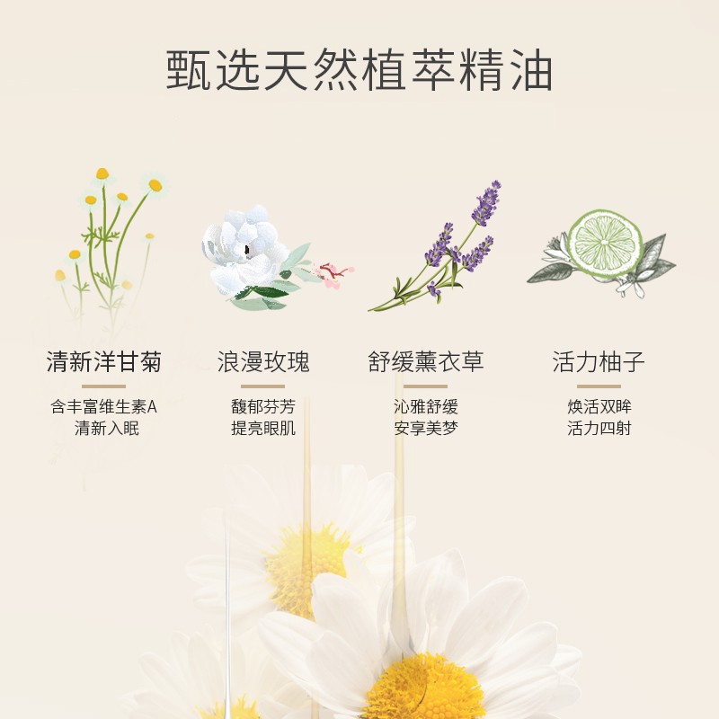 珍视明 玫瑰香型蒸汽眼罩热敷（10片）眼部热敷遮光睡眠眼罩