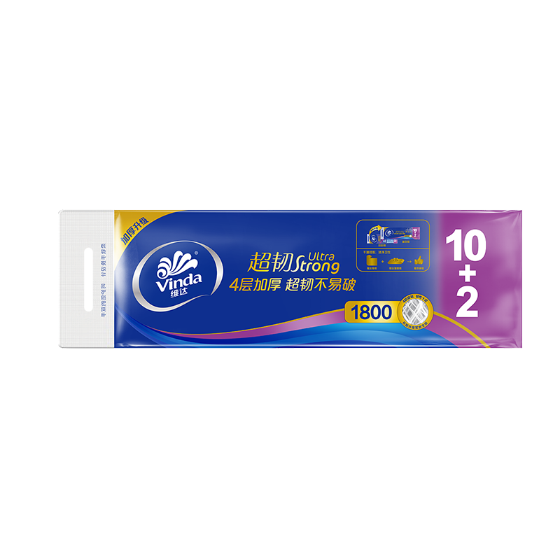 Vinda/ά�� ����150g ��о��ֽ 4�� 24�� 36.9Ԫ