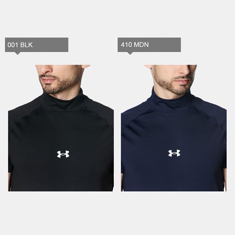 安德玛（Under Armour）男式短袖打底衫贴身运动上衣圆领UA1385292 日本直邮 001 BLK 3XL