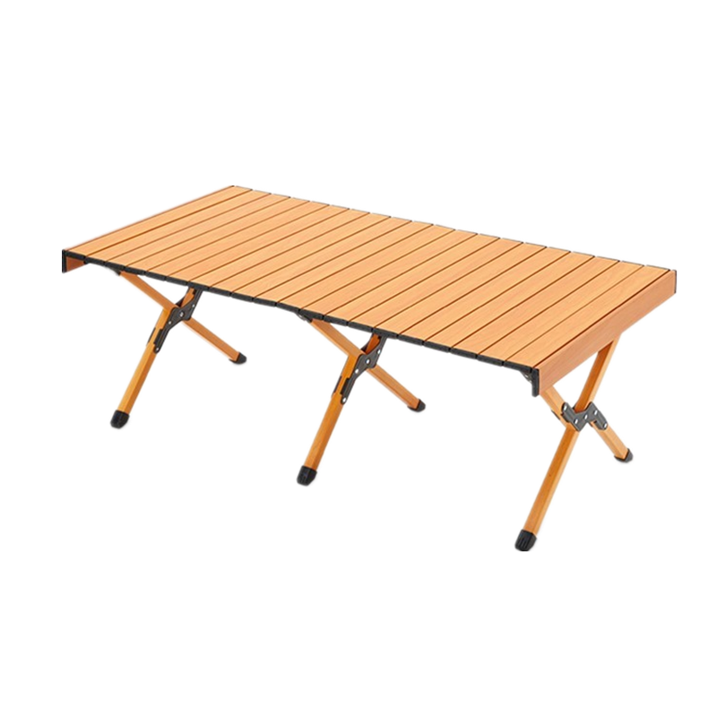 曙亮-铝合金蛋卷桌户外便携式桌椅露营野餐折叠桌子 宽0.9米