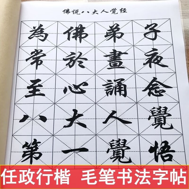 任政行楷佛说八大人觉毛笔书法临摹练字帖 佛说八大人觉经 八大人觉经