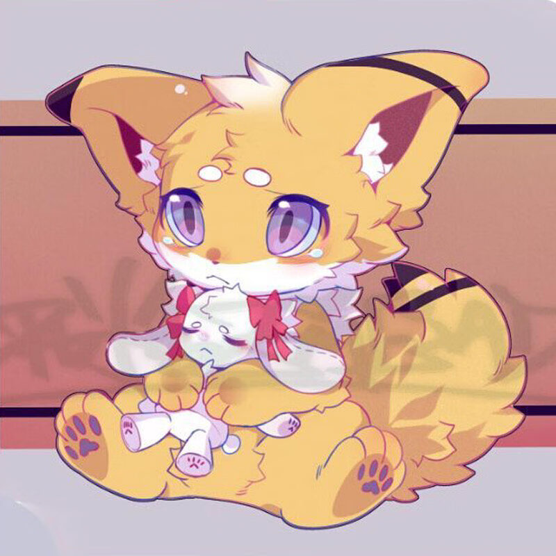 聂莊家居 定制兽设约稿模板furry兽人设定绘制卡通插画设计代画动物