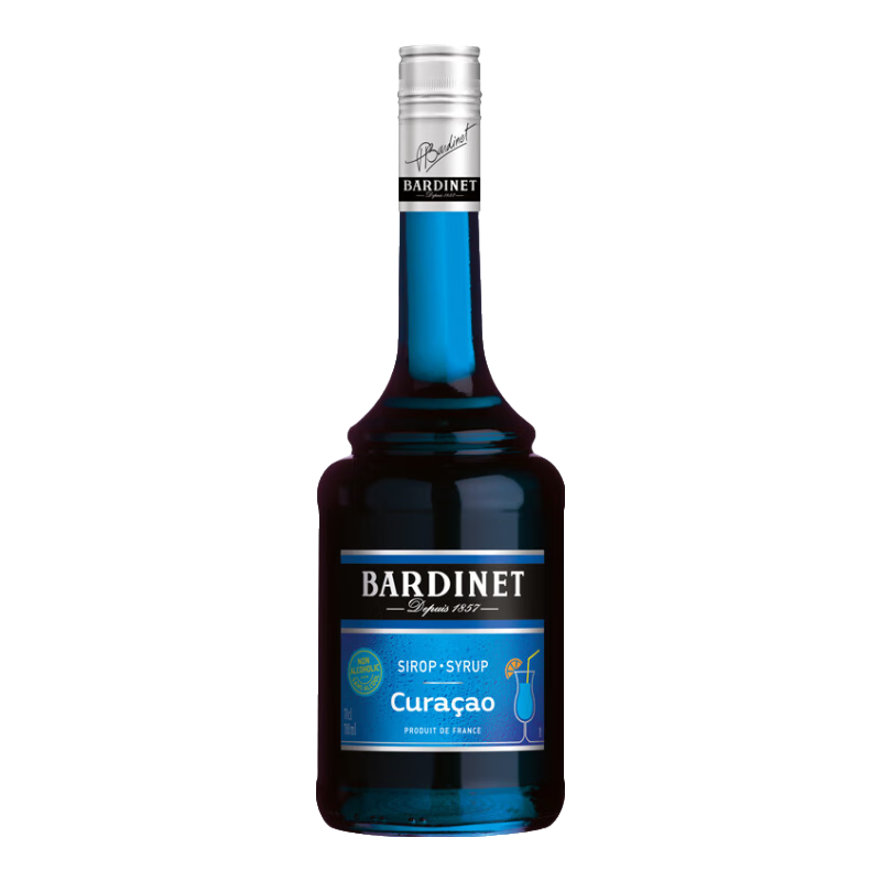 必得利（Bardinet）力娇酒 无酒精 蓝橙味 糖浆 酒吧宅家调酒基酒700ml