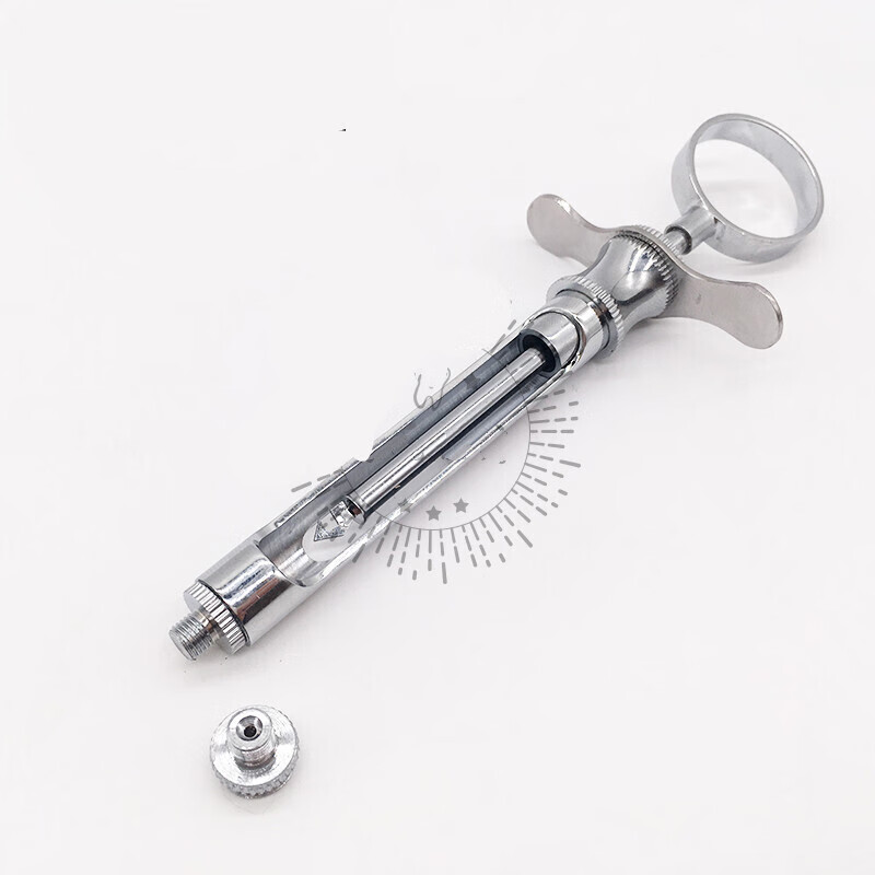 牙科材料口腔齿科碧蓝麻注射器针不锈钢必兰注射器带两个头 勾头回抽