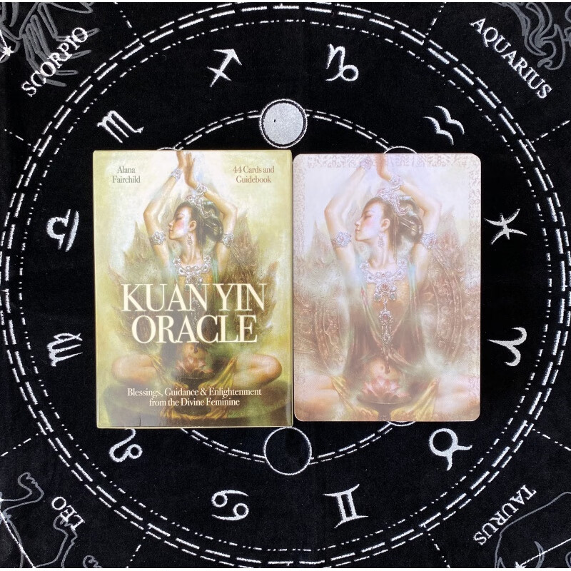 吾诺kuanyin oracle 观音神谕卡英文定制桌游卡牌配牌袋 观音神谕卡