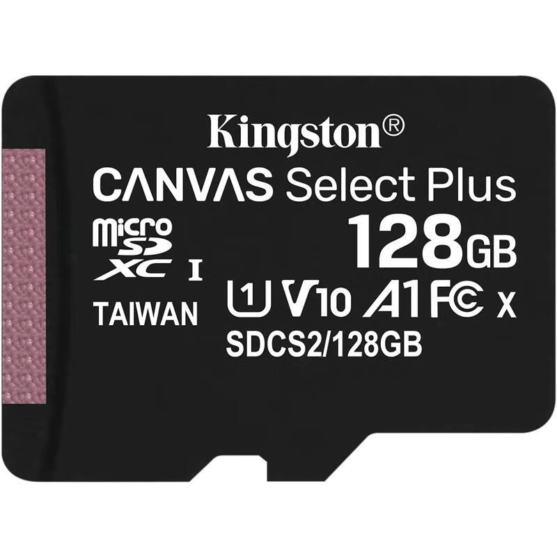 金士顿（Kingston）【日本直邮】Micro SD卡 100M/s 支持UHS-I、V10、A1 switch用存储卡 Canvas Select Plus【128GB】