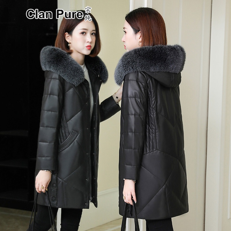 保暖皮草大衣韩版显瘦时尚气质轻奢百搭绵羊皮外套真皮皮衣女中长款