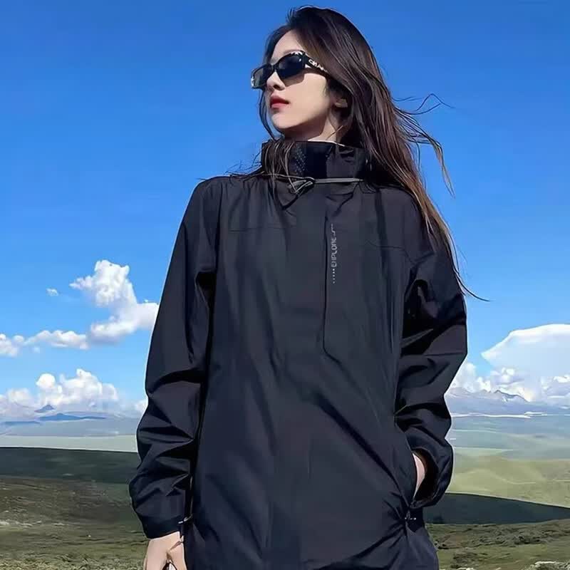 CemraKine外套男士夹克春秋季休闲连帽运动三合一冲锋衣男女黑色 L属于什么档次？