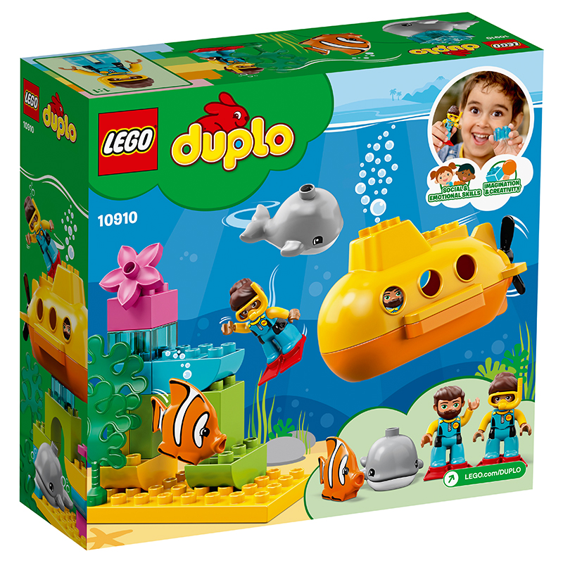 乐高(lego)lego乐高 10910 得宝系列 潜艇大冒险 新款 10910 潜艇大