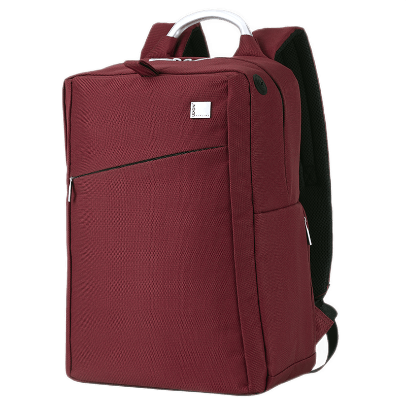 法国乐上(LEXON)商务电脑包14/15.6英寸双肩包笔记本出差旅行背包时尚通勤女书包 红色
