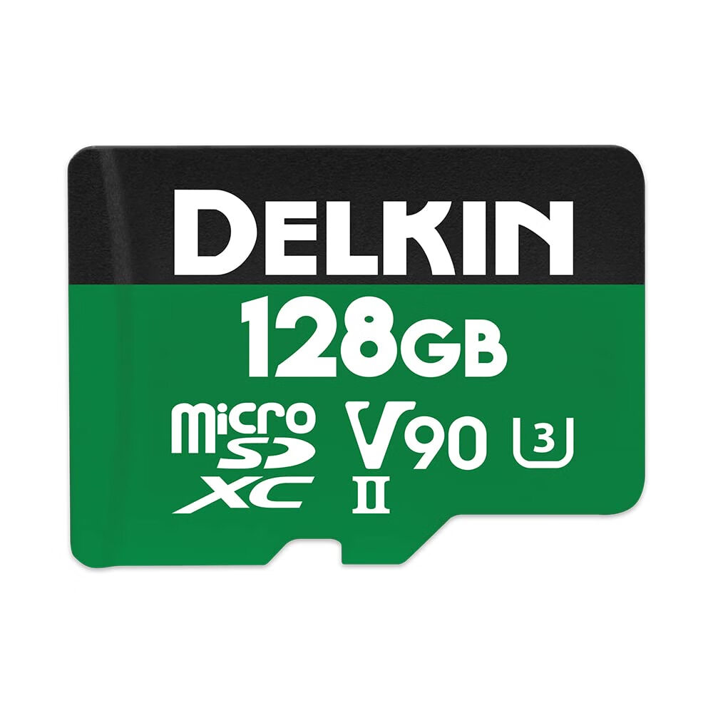 Delkin Devices 128GB V90 ����΢SD�� UHS-II ����洢�� 300/250MB/s ���ٶ�д�ڴ濨 DDMSDG2000128