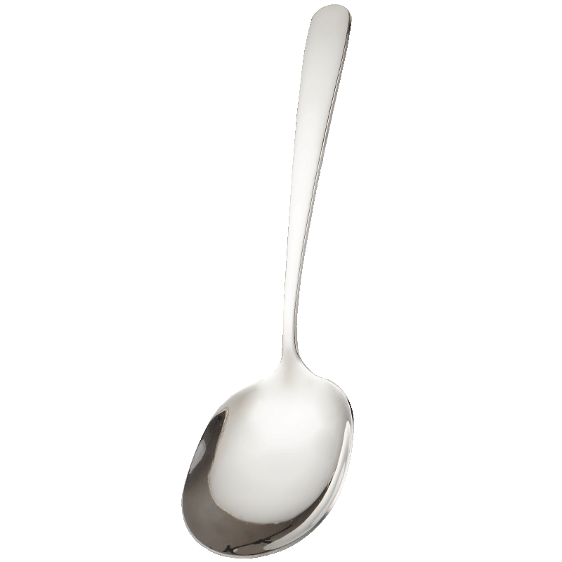 廣意 304不銹鋼勺子 家用加厚加大分餐勺公用勺湯勺大號(hào)GY7360