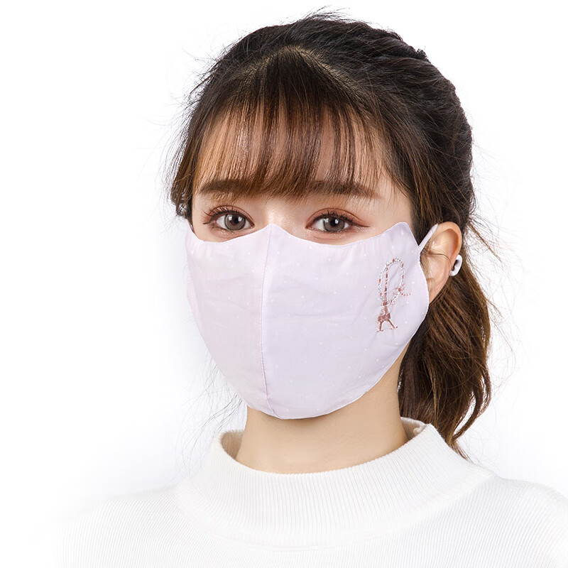 口罩女士纯棉夏季全棉布防晒透气防紫外线薄款夏天2024新款高颜值 夏