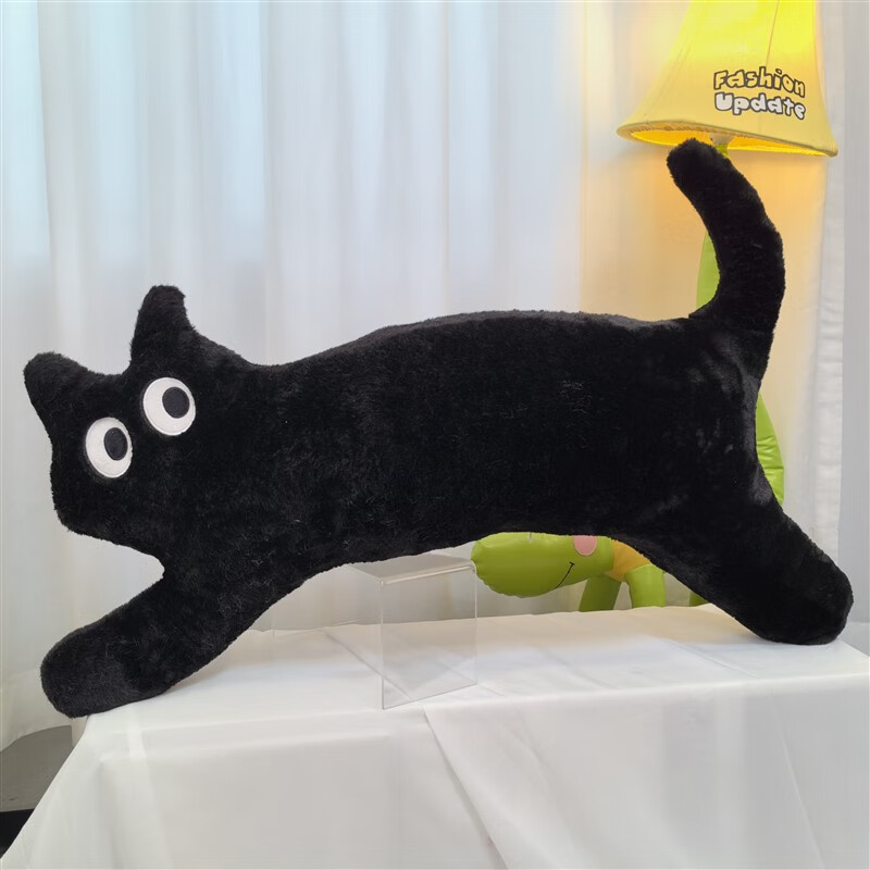 迪士尼多巴胺猫咪抱枕靠背枕长条夹腿睡觉沙发毛绒玩偶床上靠垫礼物