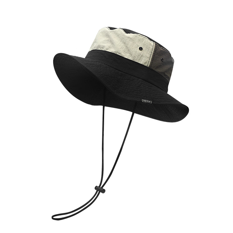 简时行防晒帽子女夏季薄款遮阳帽徒步骑行登山帽旅行钓鱼速干透气渔夫帽 藏青色 均码