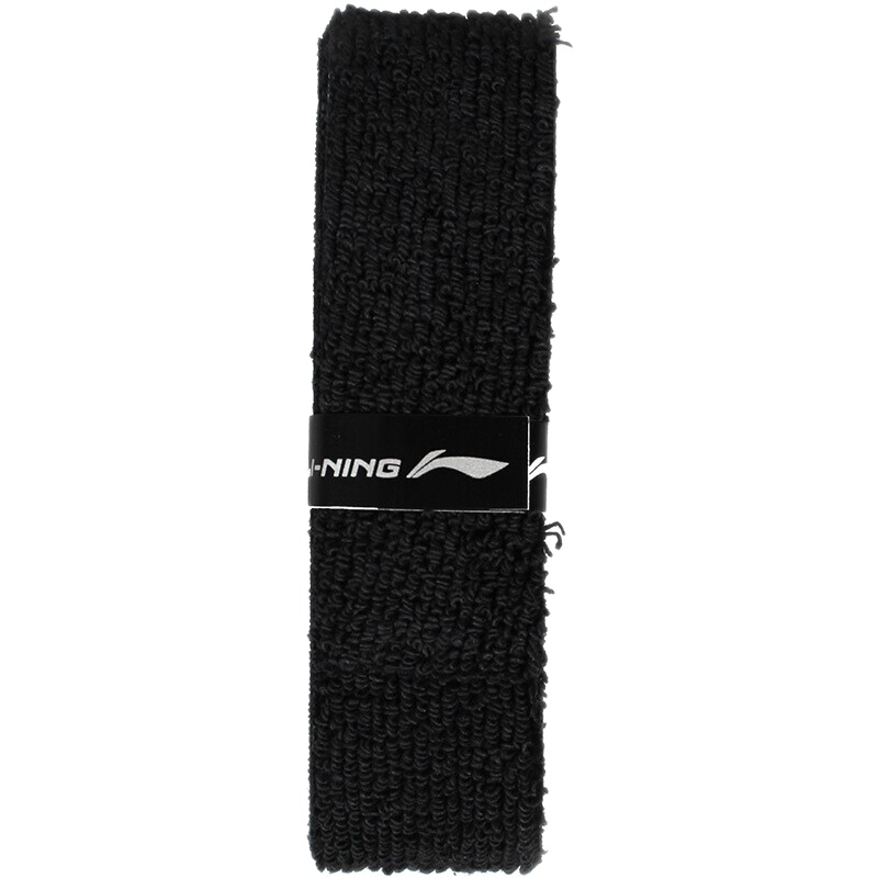 李宁（LI-NING）羽毛球手胶GC200防滑减震吸汗带毛巾胶AYQM012-41黑色（单条装） 5元