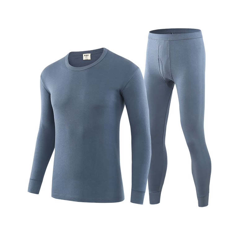 百亿补贴:恒源祥100%棉秋衣秋裤男士纯棉保暖内衣套装全棉薄款打底棉毛衫礼盒装 青灰/圆领(ECD0181) 4XL /19056.9元