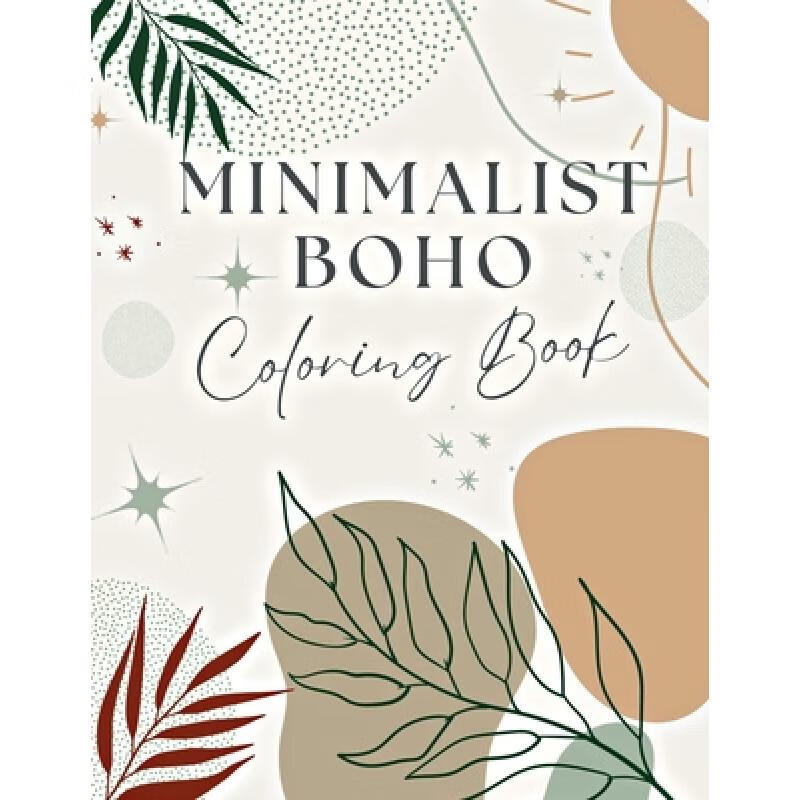 【4周达】minimalist boho coloring book