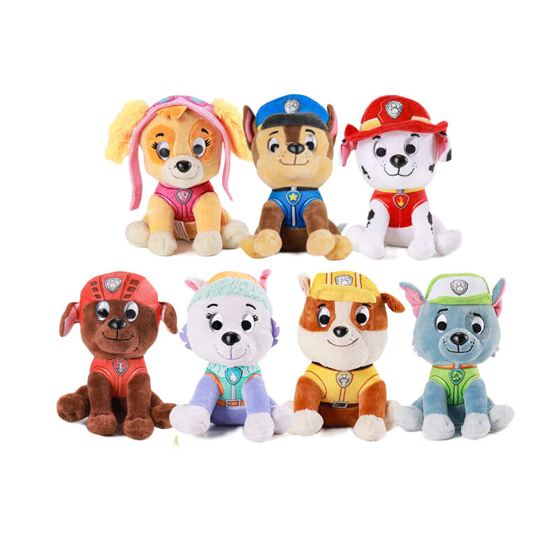ڲ󹦣PAW PATROLëȫ׹żŮ 7ֻ-Сë С-15.2CM332Ԫ