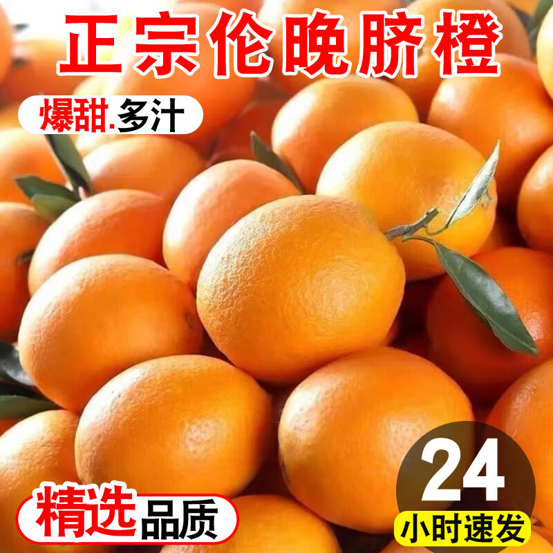 独爱(duar)正宗伦晚脐橙新鲜水果当季冰糖大春橙 5斤 80-85mm大果