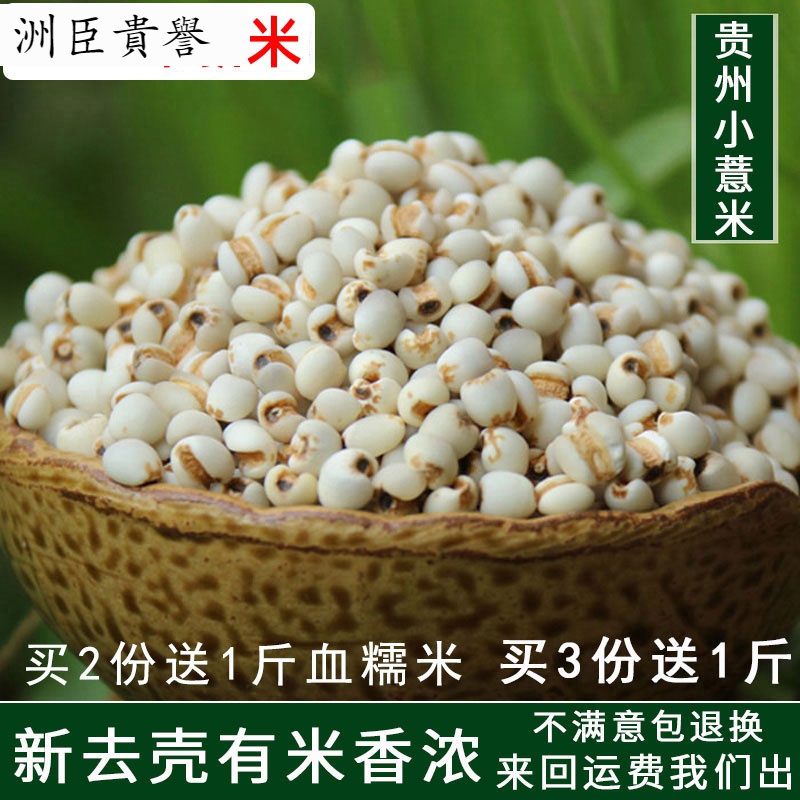 蕴召新鲜去壳贵州小薏米农家自产非蒲城薏米仁小薏仁米杂粮1000g
