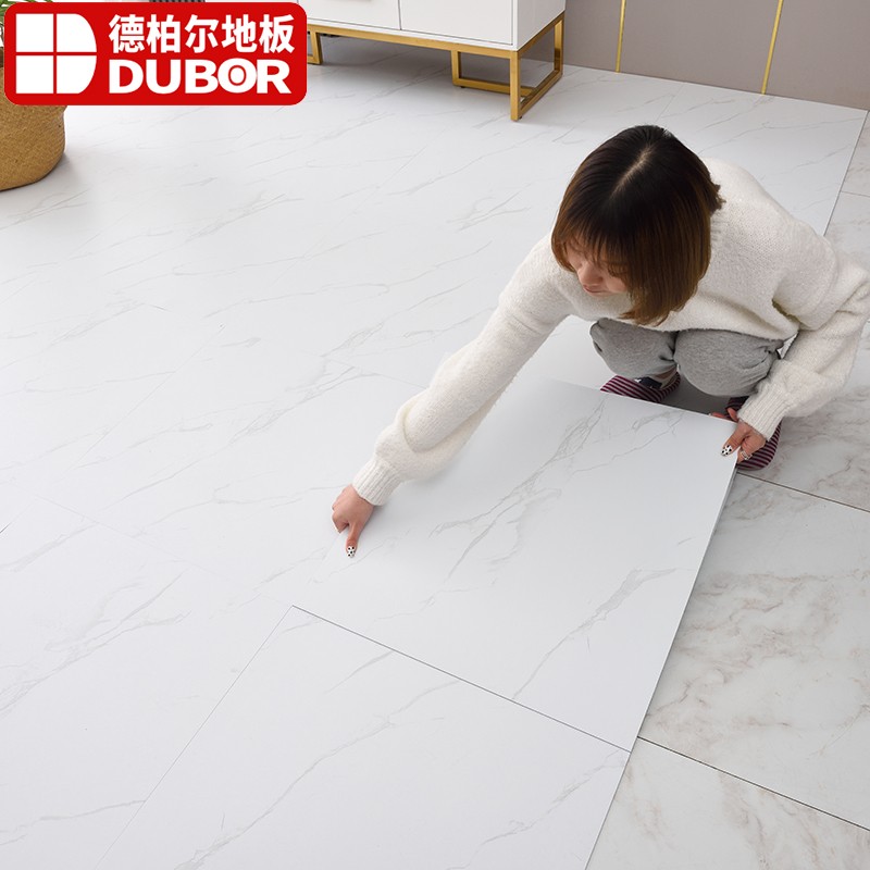 德柏尔 自粘PVC地板革加厚耐磨防水家用卧室客厅翻新改造塑胶地板 129
