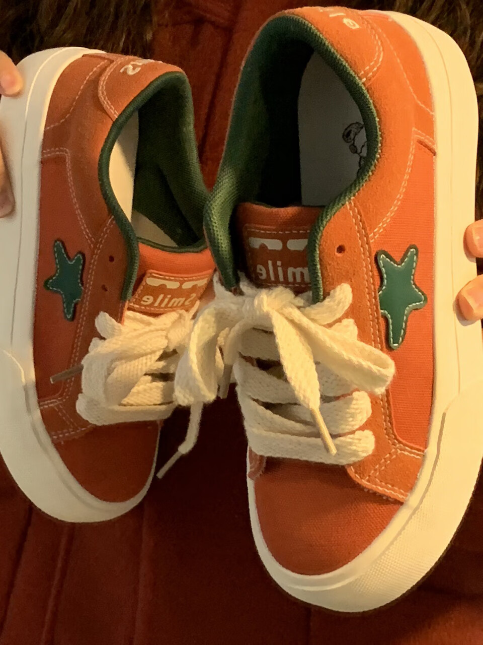 知留路十三小众胡萝卜色帆布鞋女复古百搭2023新款设计感原创港风板鞋