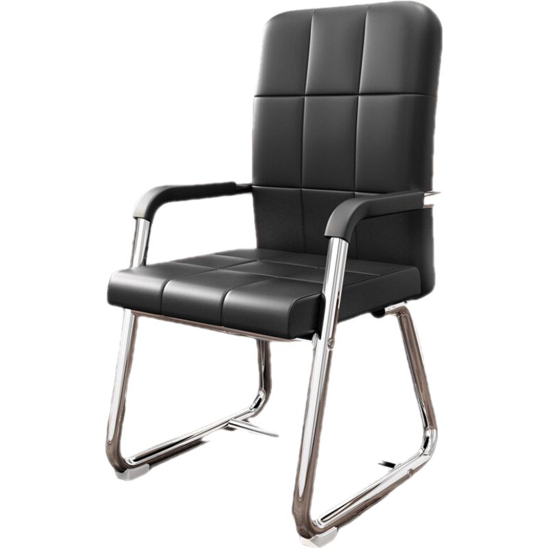 麻将椅子办公椅舒适久坐电脑椅家用座椅弓形网布学生靠背宿舍椅办公室椅子 加固款黑架黑网 双横梁