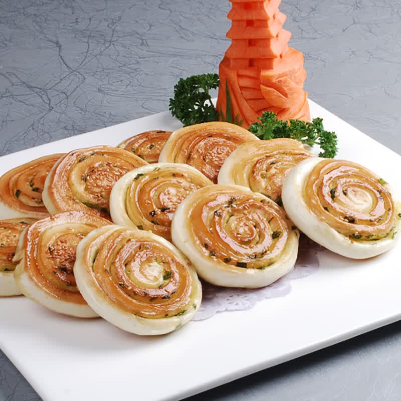 鲜有志香煎葱油饼560g半成品小吃酒店饭店早餐商用香芝麻煎饼点心面点