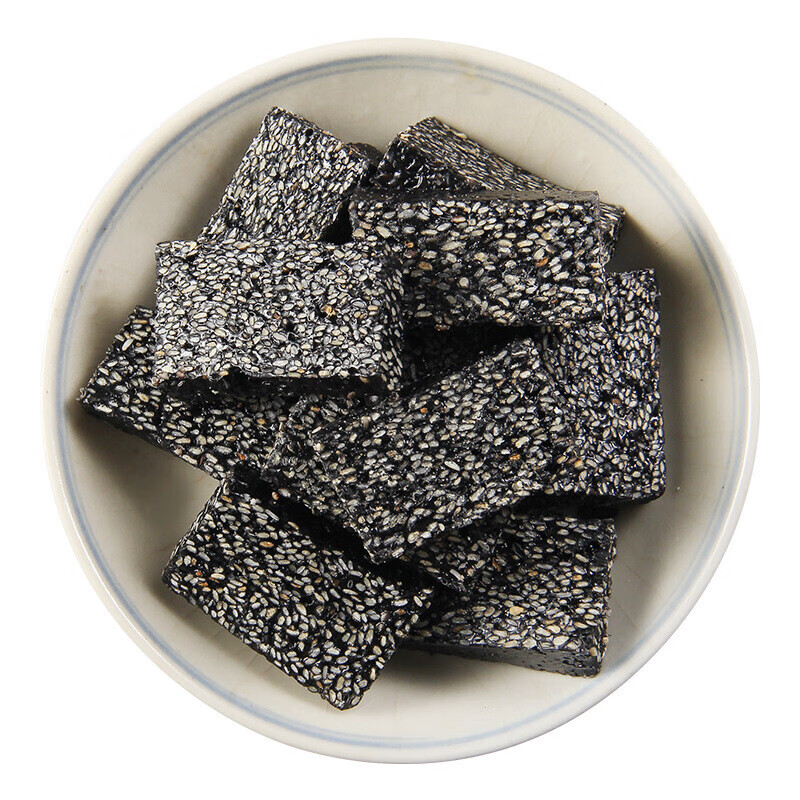 核桃软糕枣泥核桃茶点潮汕特产糕点休闲小吃零食 甜味黑芝麻软糕1袋